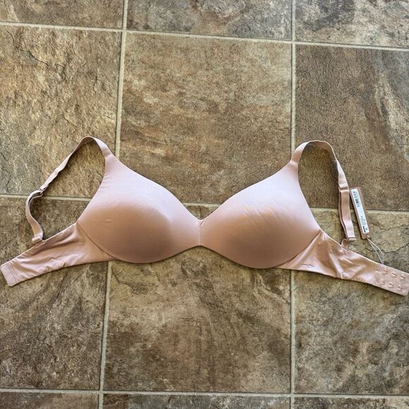 Skims Wireless Form Push-up Plunge Bra Clay Size 34DD - Picture 1 of 6